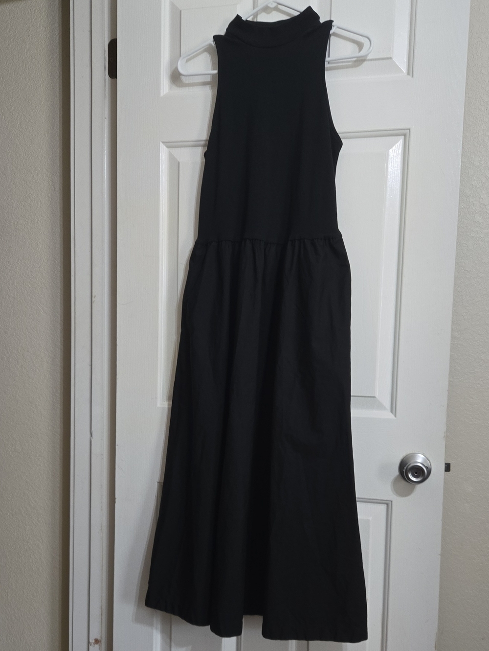 a new day Black Sleeveless High-Neck Maxi Dress